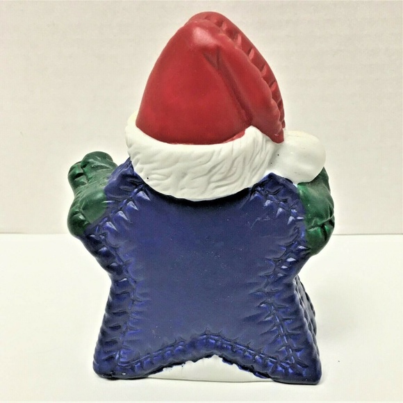 Santa Star Ceramic Figurine - Picture 3 of 6
